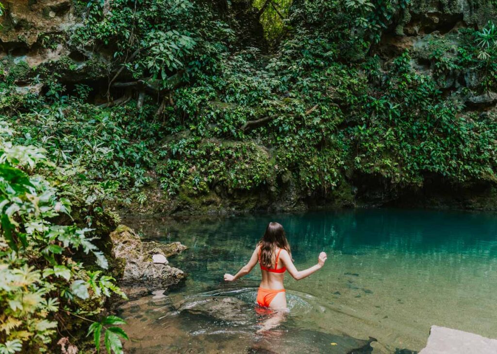 The Blue Hole at Belize's Hummingbird Highway