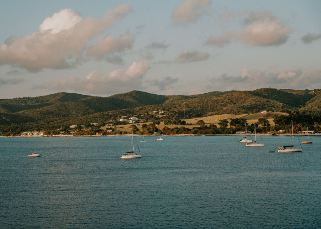 Funny island quotes, photo is a view of St Croix at sunset