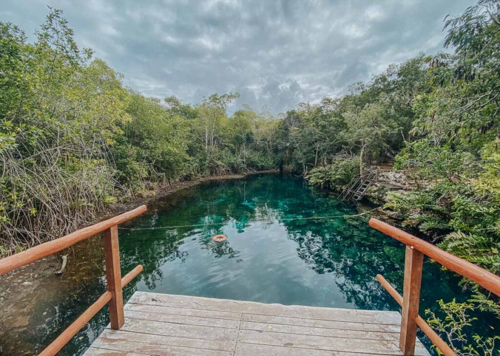 Photo of cenote in Chemuyil, Mexico
