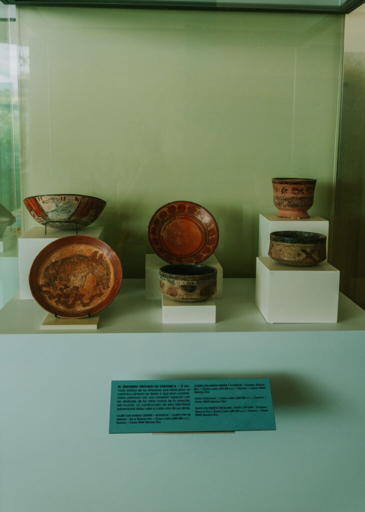 Mayan pottery at the Maya Museum of Cancun