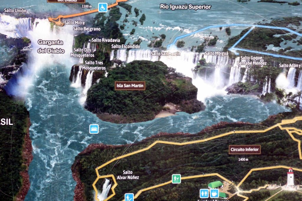ARGENTINA & CHILE #20:  ABOVE AND BELOW(!) THE ARGENTINIAN SIDE OF IGUAZU FALLS