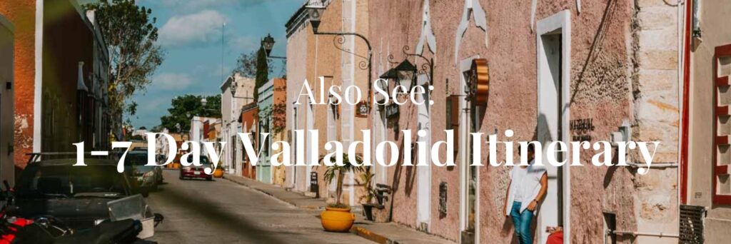 Photo of Valladolid streets, with link to Valladolid travel itinerary